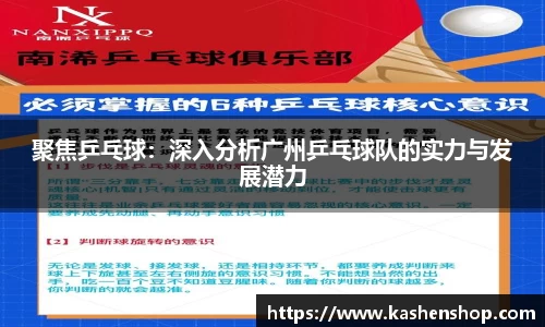 聚焦乒乓球：深入分析广州乒乓球队的实力与发展潜力